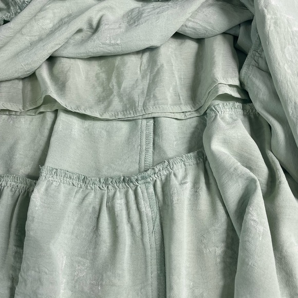 Hyfve Women’s Textured Floral Tiered Sleeveless One Shoulder Midi Dress Medium - Picture 10 of 12